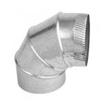 GRAY METAL PRODUCTS 3 in. 90 deg Galvanized Connector Pipe Elbow 3602986